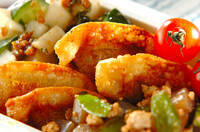 スパイシー揚げ餃子