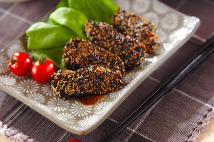 サバのゴマ照り焼き