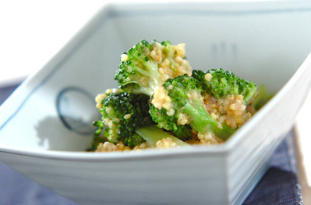 ブロッコリーの明太きび和え