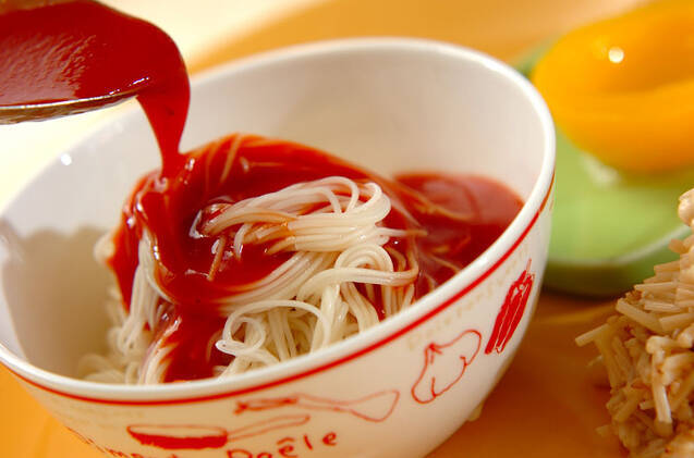 スタミナトマト素麺の作り方の手順4