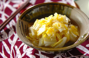 白菜とジャコのスープ煮