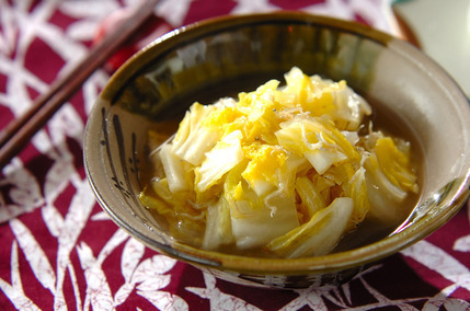 白菜とジャコのスープ煮