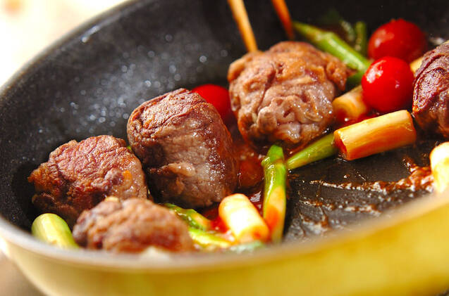 肉巻き豆腐のチリソース炒めの作り方の手順8