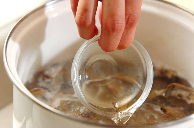 アサリのお吸い物の作り方の手順4