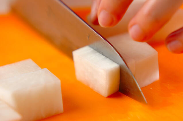 大根の簡単キムチ漬けの作り方の手順1