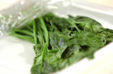 ホウレン草のおひたしの作り方1
