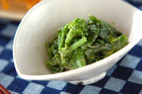 菜の花のピーナッツ和え