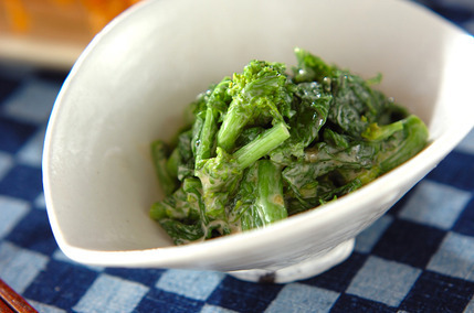 菜の花のピーナッツ和え