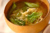 レタスとふわふわ卵のスープの作り方の手順