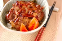 豚のショウガ焼き丼