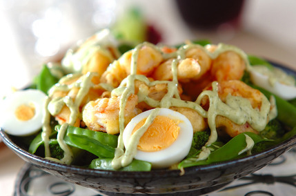 エビフリッターの温サラダ