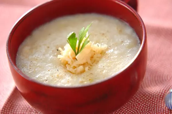 やさしい味！ホタテ風味のミルクポタージュ