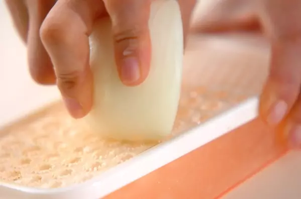 やさしい味！ホタテ風味のミルクポタージュの下準備2