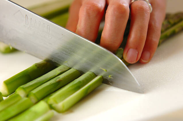 カッテージチーズの白和えの作り方の手順1