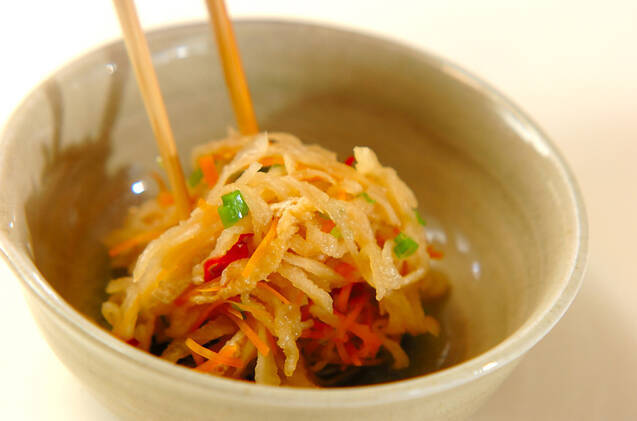 切干し大根と油揚げの煮物の作り方の手順5