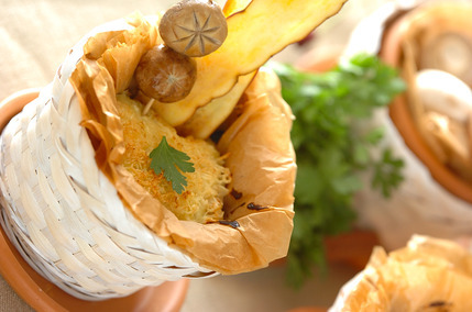 キノコのグラタン