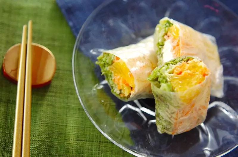 生春巻きキャロットサラダ 副菜 レシピ 作り方 E レシピ 料理のプロが作る簡単レシピ