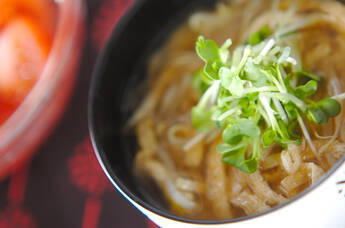 モヤシのみそ汁