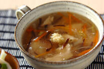 鶏むね肉のトロミスープ