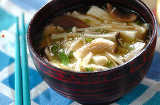 キノコのみそ汁