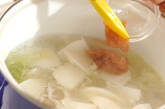 カブと鶏の梅スープの作り方3