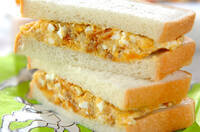 コロッケ卵サンド