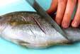 魚のガーリック焼きの下準備1