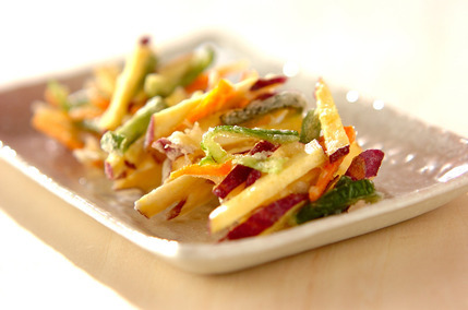 サツマイモのかき揚げ