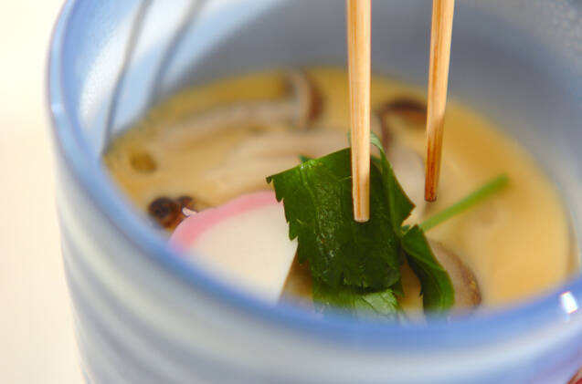 レンジで豆乳茶碗蒸しの作り方の手順3