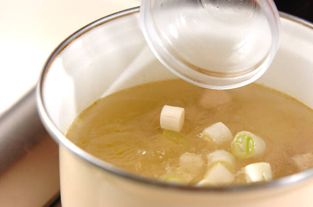 鶏肉のお吸い物の作り方の手順4