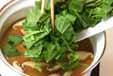 ほうれん草のみそ汁の作り方の手順5