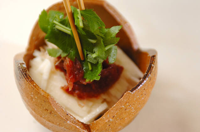 大和芋のおかか梅和えの作り方の手順4