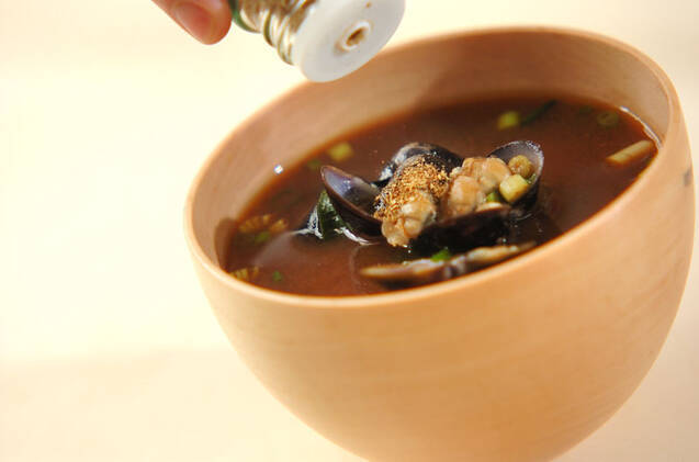 シジミの赤だしの作り方の手順3