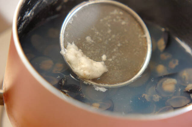 シジミの赤だしの作り方の手順2