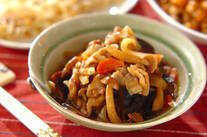 豚肉とシイタケのうま煮