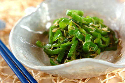 ピーマンのジャコ炒め