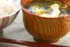 油揚げのみそ汁の作り方の手順
