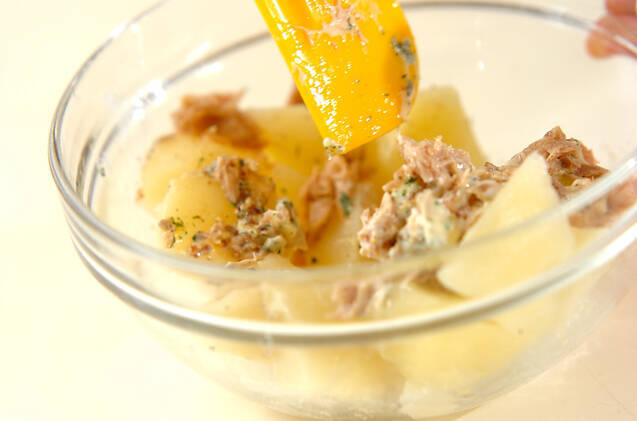 ジャガイモのツナマスタード和えの作り方の手順2