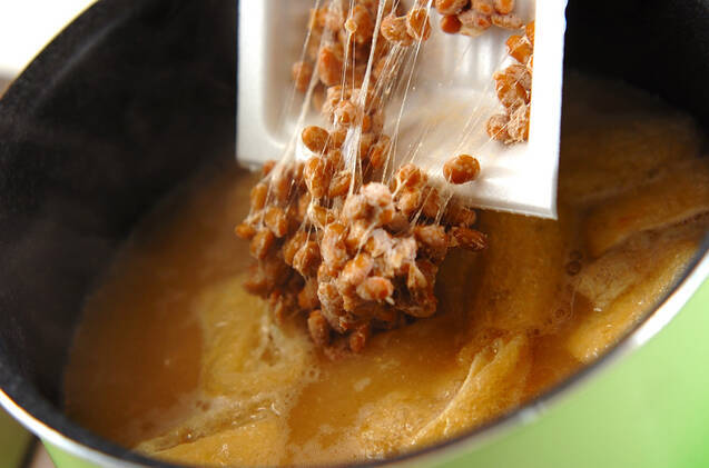 納豆のみそ汁の作り方の手順4
