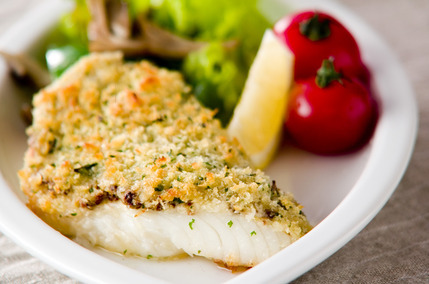 カレイのパン粉焼き