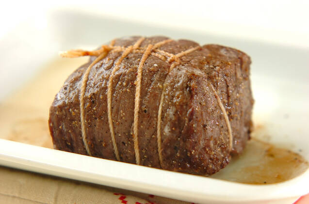 レンジで簡単ローストビーフの作り方の手順4