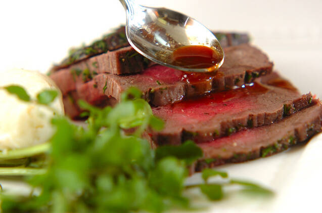 レンジで簡単ローストビーフの作り方の手順7