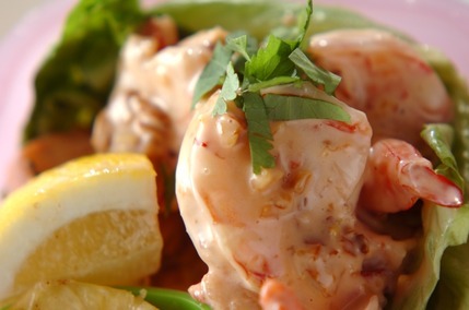 簡単エビマヨ 蒸して和えるだけ