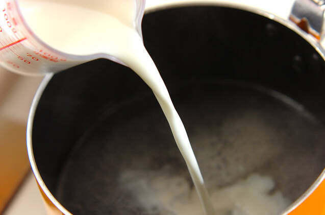 ミルクかんのキウイソースがけの作り方の手順3