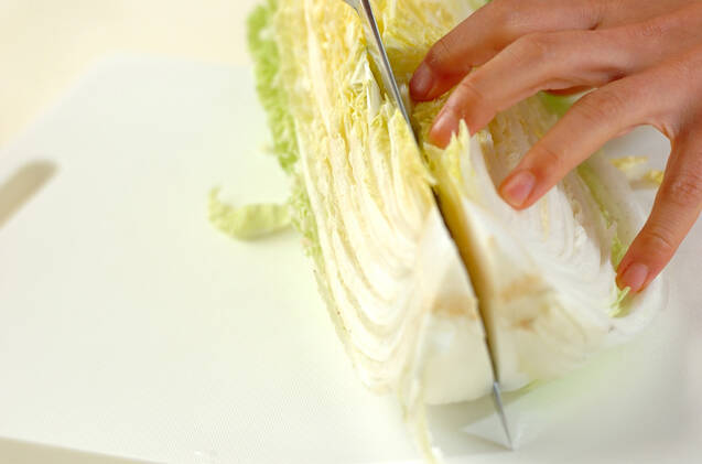 トロトロ白菜の煮物の作り方の手順1