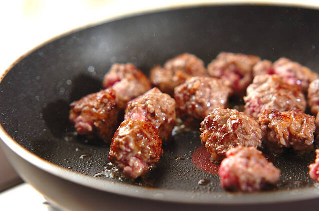 ひとくち牛肉ボールのすき焼き風の作り方の手順6