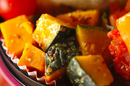 カボチャの粒マスタードサラダ