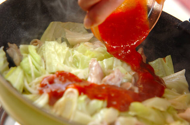 鶏と野菜のコチュジャン炒めの作り方の手順3