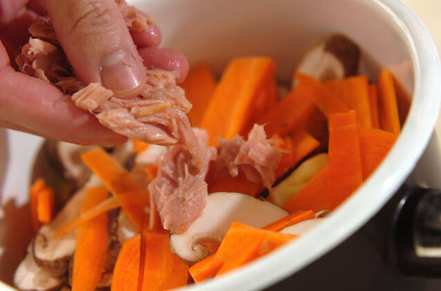 春キャベツのツナ煮の作り方の手順5