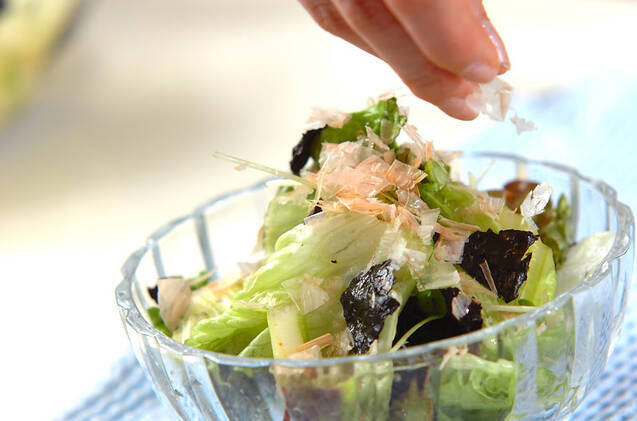 レタスとのりのサラダの作り方の手順7